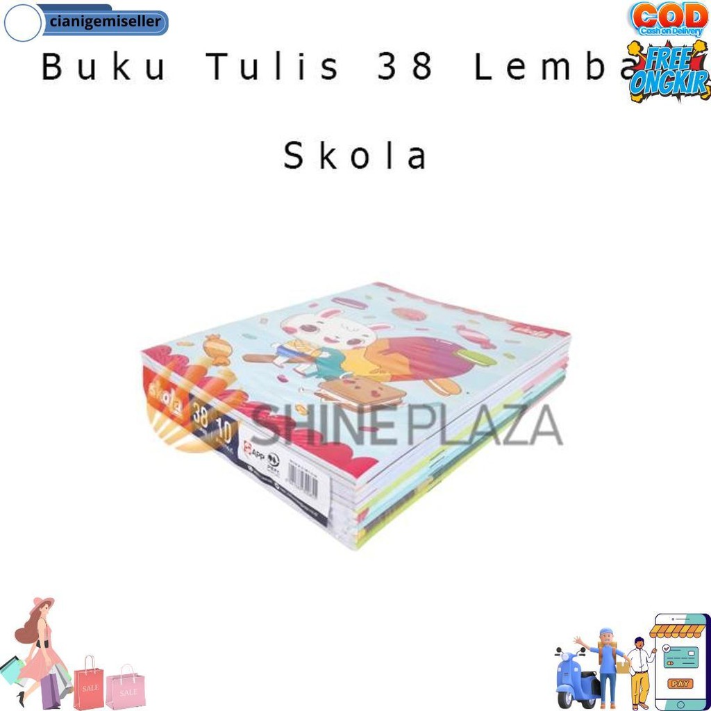 

[Pack] Buku Tulis Skola 38 Lembar 1 Pak Isi 10 Buku By Sidu Sinar Dunia D Cod