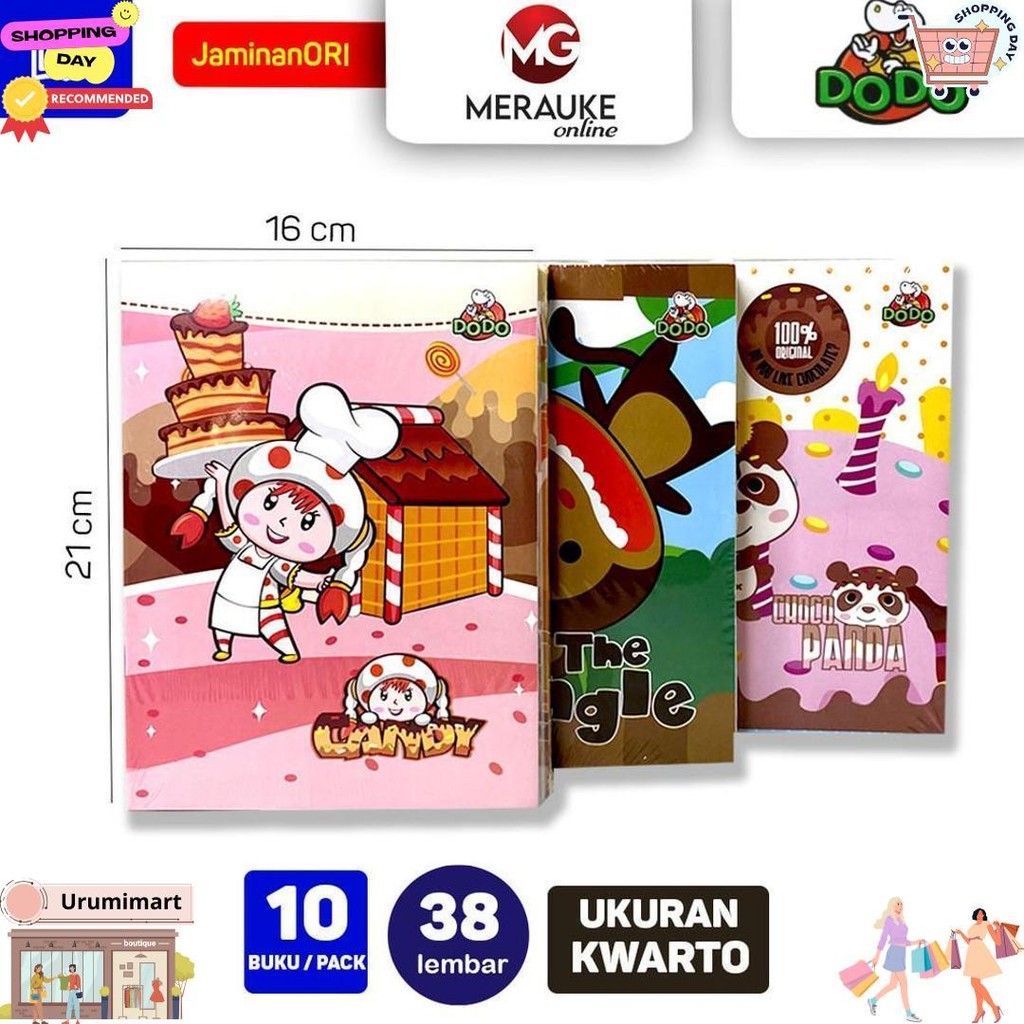 

Buku Tulis Dodo 38 Lembar (1 Pack Isi 10 Buku) D Best Seller