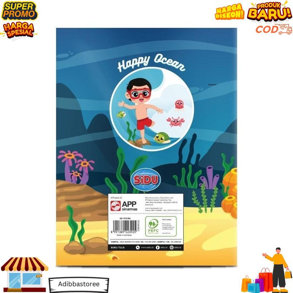 

[Stationery Spectrum] Sidu Buku Tulis 38 Lembar Sdu Eb 38 D Sale