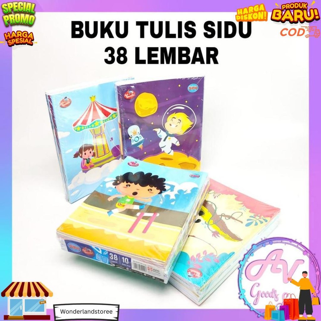 

Buku Tulis / Buku Tulis Sidu 38Lembar Isi 10Pcs / 1Pak Buku Tulis Sidu 38Lembar D Sale