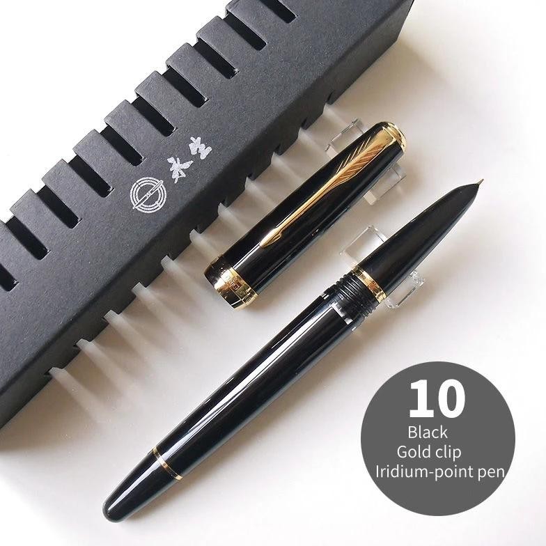 

Wingsung 618 Direct Piston Ink Filling Fountain Pen With 0.5Mm Hooded Nib Office School Supplies Writing Ink Pens Business Gift