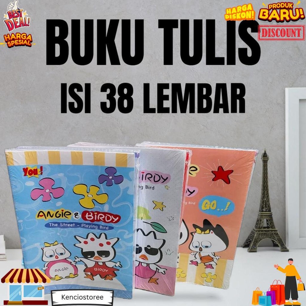

Buku Tulis Isi 38 Lembar 1 Pack Isi 10 Buku D Gratis Ongkir