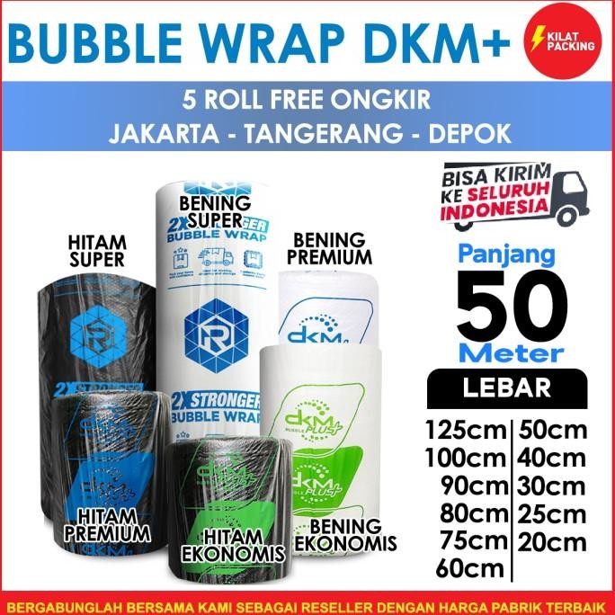 

tersedia plastik bubble wrap bening ekonomis / bubble wrap murah dkm+ 50 meter