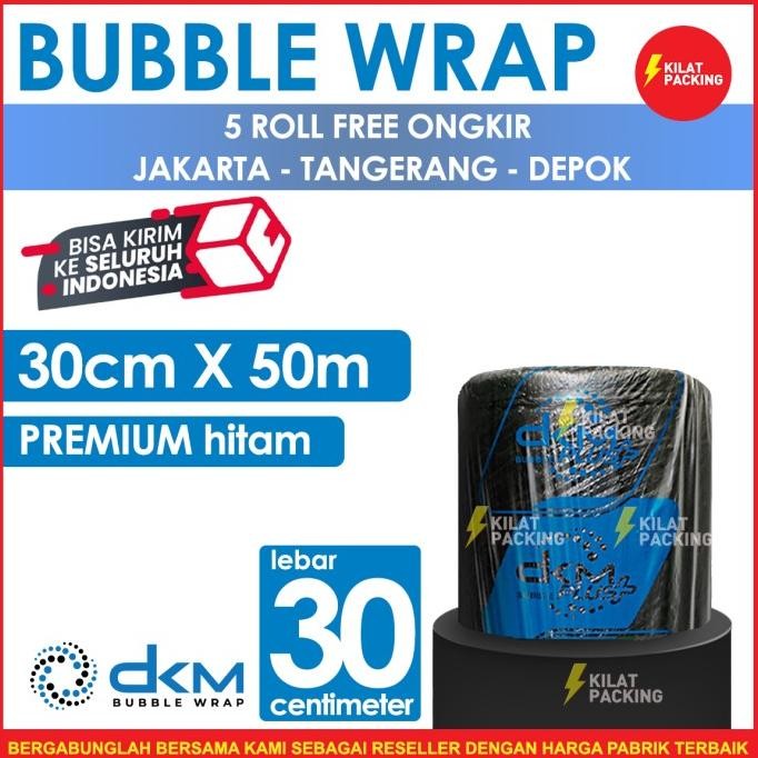 

tersedia bubble wrap hitam 30cm x 50m tebal plastik bubblewrap roll