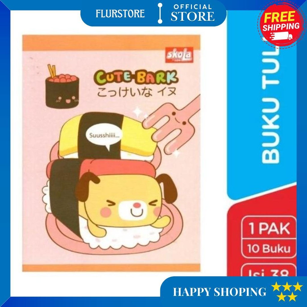 

(10Pc) Buku Tulis 38 Lembar Skola By Sidu / Buku Tulis Anak Sekolah D Terlaris