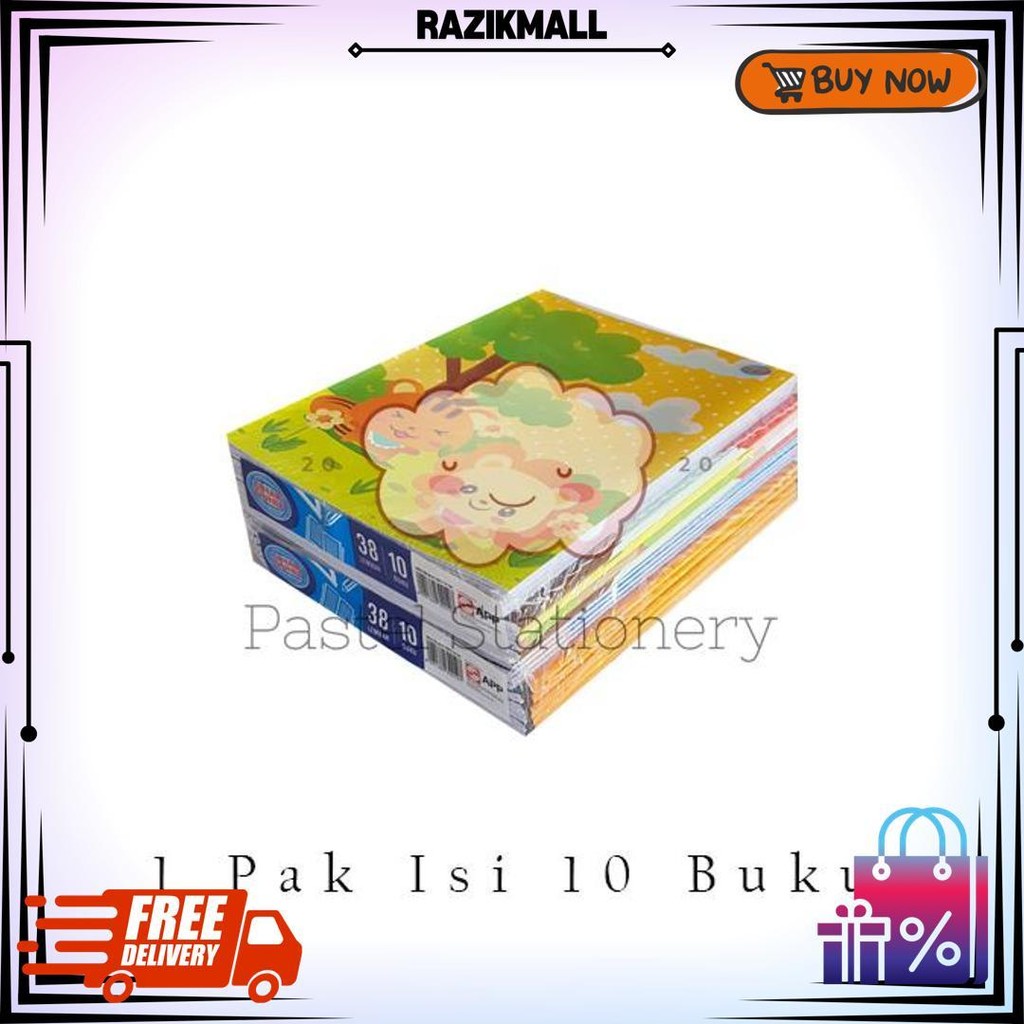 

[Pack] Buku Tulis Sidu 38 Lembar 1 Pak Isi 10 Buku Sinar Dunia D Gratis Ongkir
