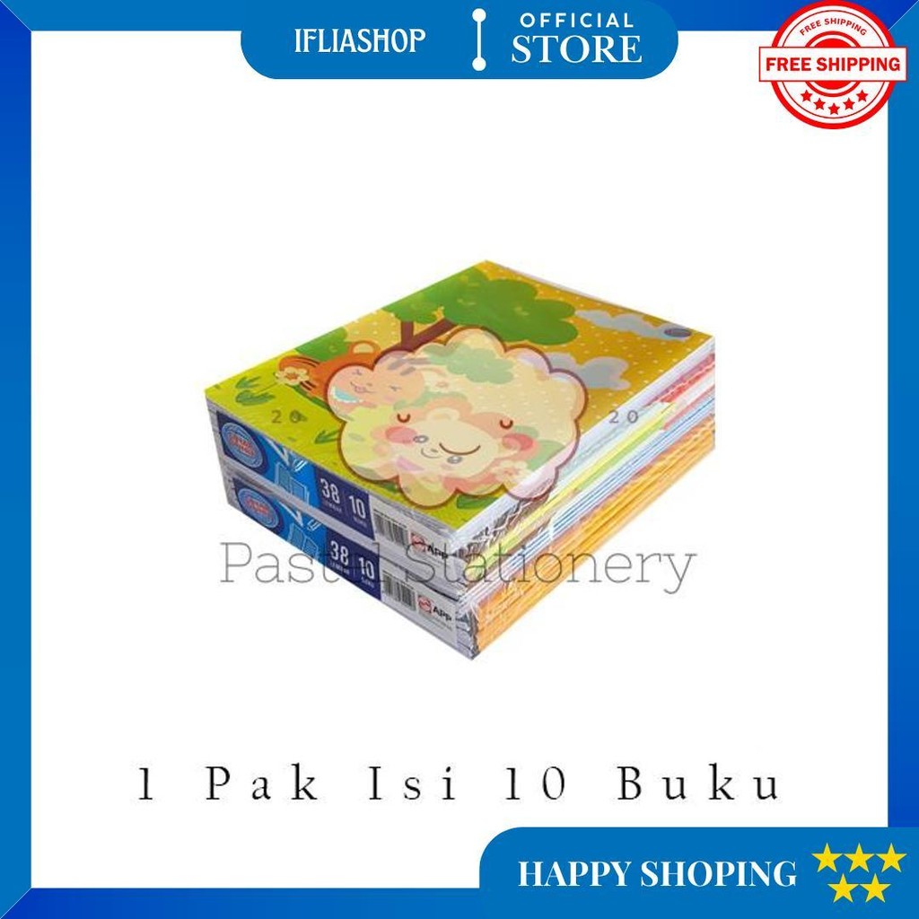 

[Pack] Buku Tulis Sidu 38 Lembar 1 Pak Isi 10 Buku Sinar Dunia D Promo 4.4