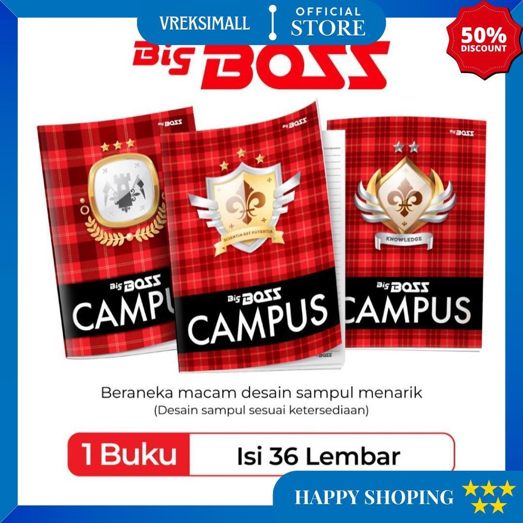 

Buku Tulis Big Boss 36 Campus - Bbo Eb 36 Cam D Sale