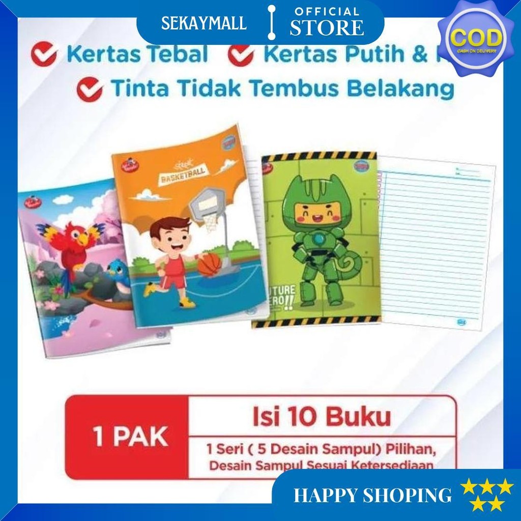 

Sidu Buku Tulis 38 Lembar 1 Pak D Terlaris