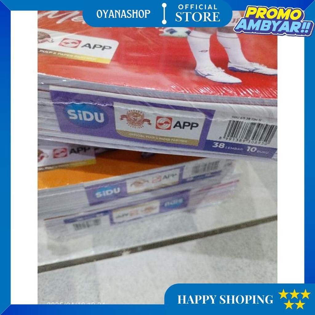

Buku Tulis 40 Lembar Motif Coklat/Buku Sidu 40 /38Lembar Motif Sampul Coklat @10 Buku D Promo 4.4
