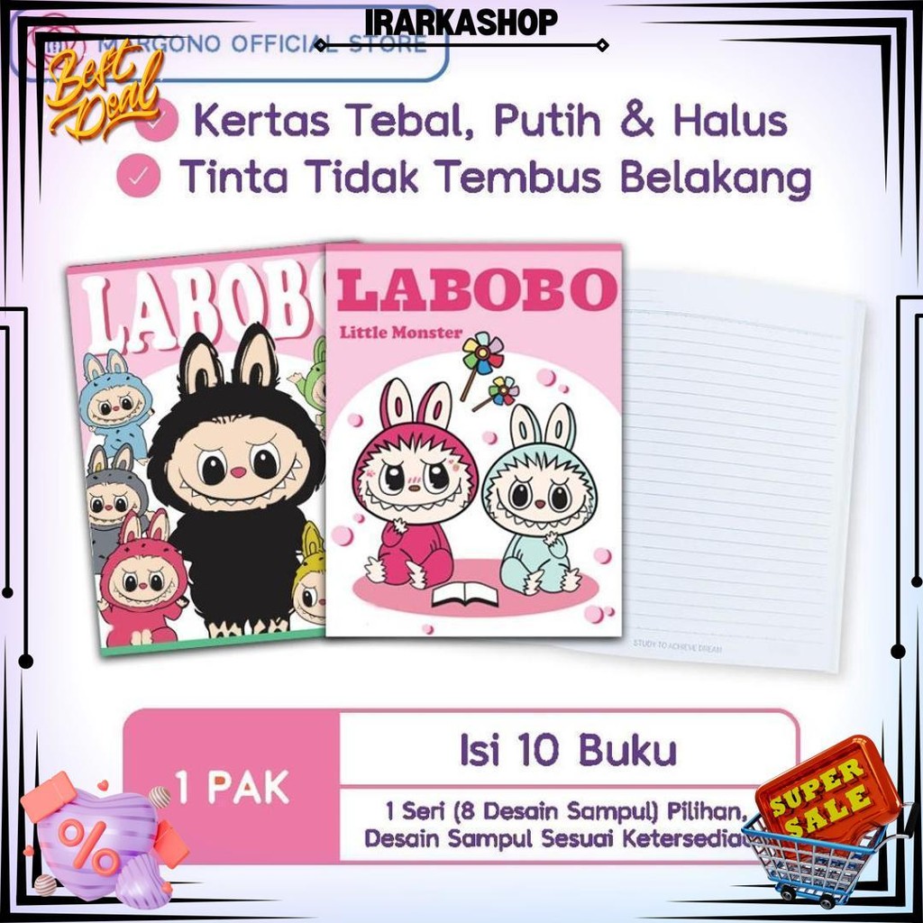 

Buku Tulis Cute Labobo La Bubu 38 Lembar - 10 Buku D Termurah