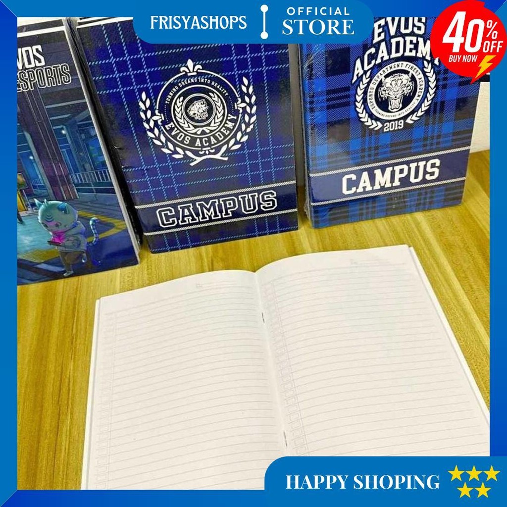 

[5 Buku - 42 Lembar] Buku Besar / Boxy - Evos Academy Campus - 42 Lembar D Promo Puncak