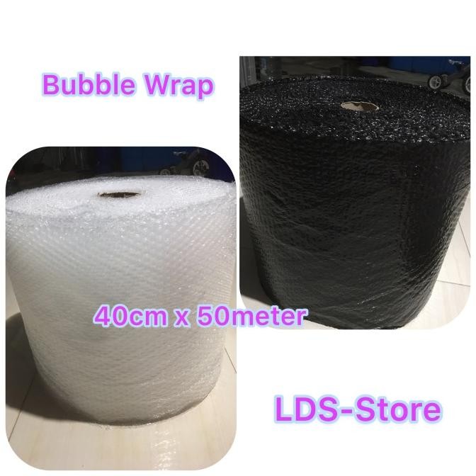 

tersedia eceran bubble wrap warna hitam/putih ukuran 40cm x 50meter