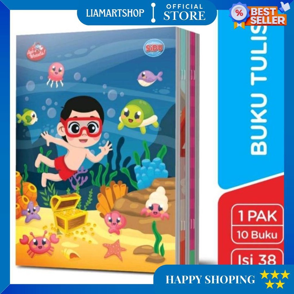

Buku Tulis Sidu 38 Lembar ( 1 Pack / 10 Buku) D Best Seller