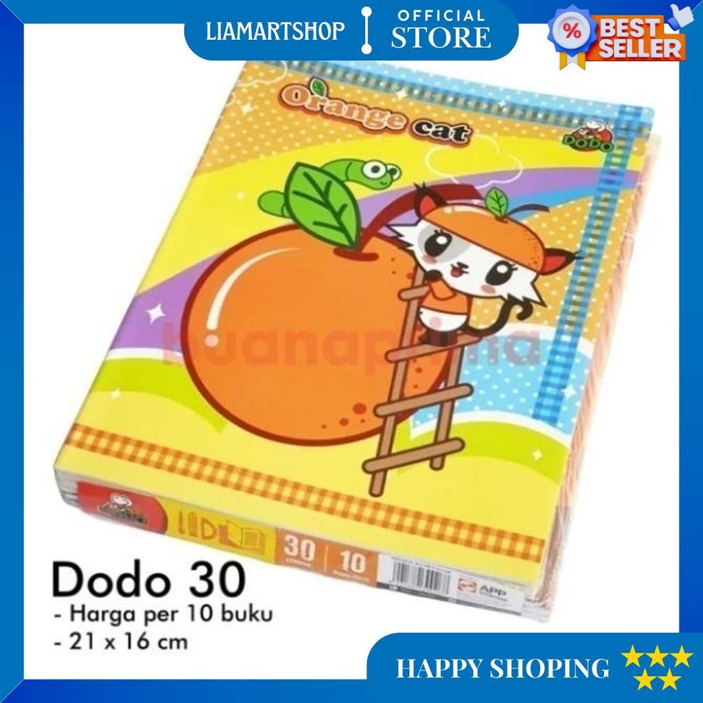 

Buku Tulis - Dodo - 30 Lembar - Isi 10 Buku Tulis D Termurah