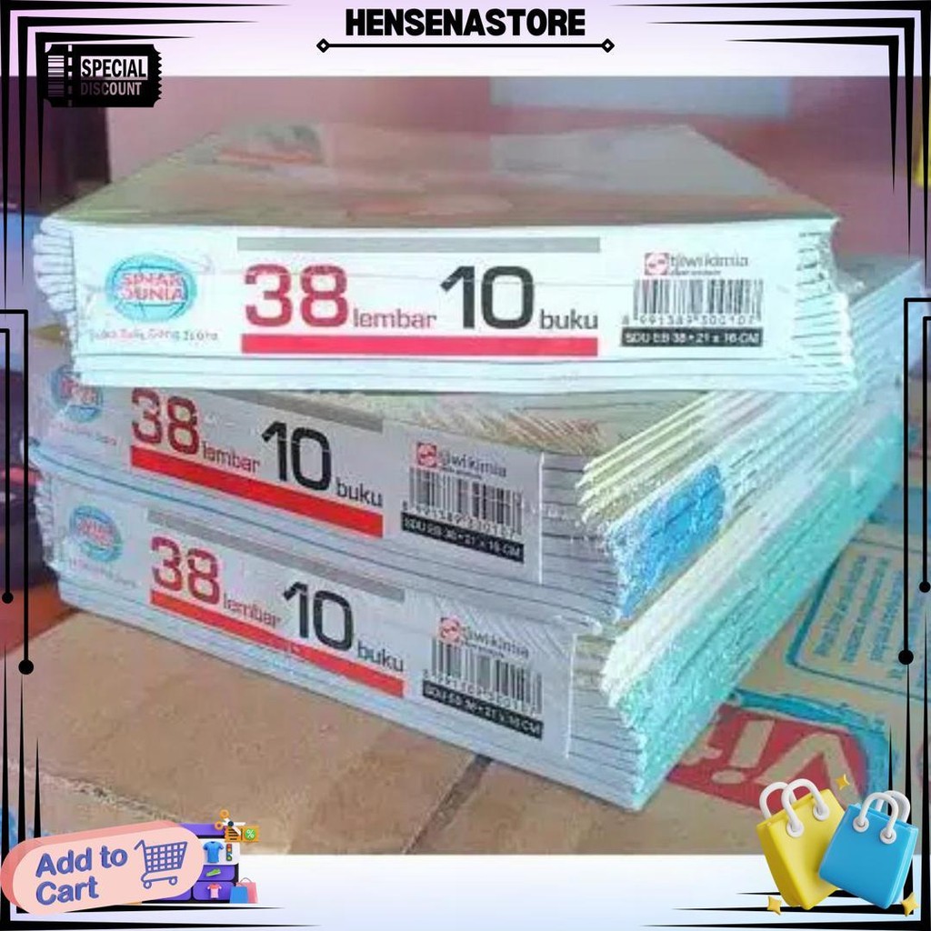 

Buku Tulis Sinar Dunia / Sidu 38 Lembar X 10 Buku Termurah D Promo 4.4