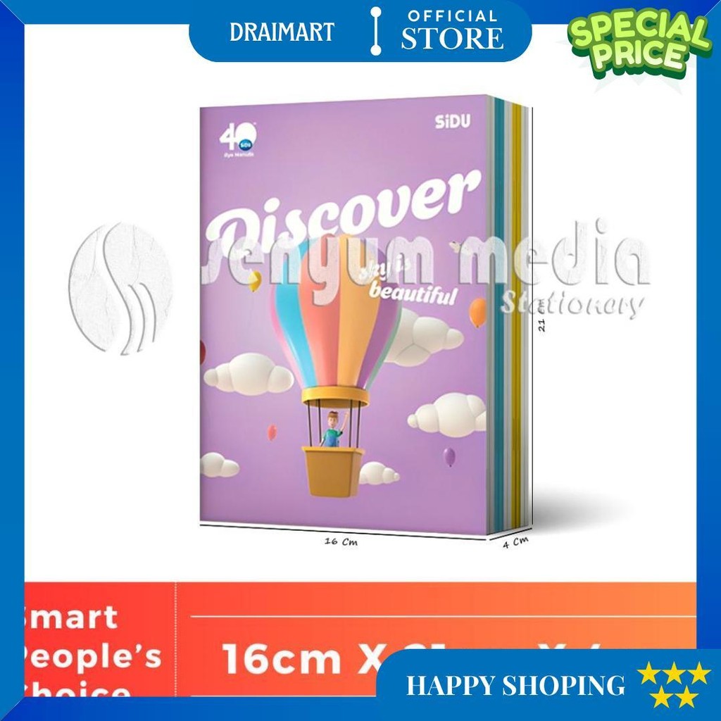 

Buku Tulis Sinar Dunia Sidu 38 Lembar Random Character (1 Pack Isi 10 Buku) (S:Pak) D Termurah