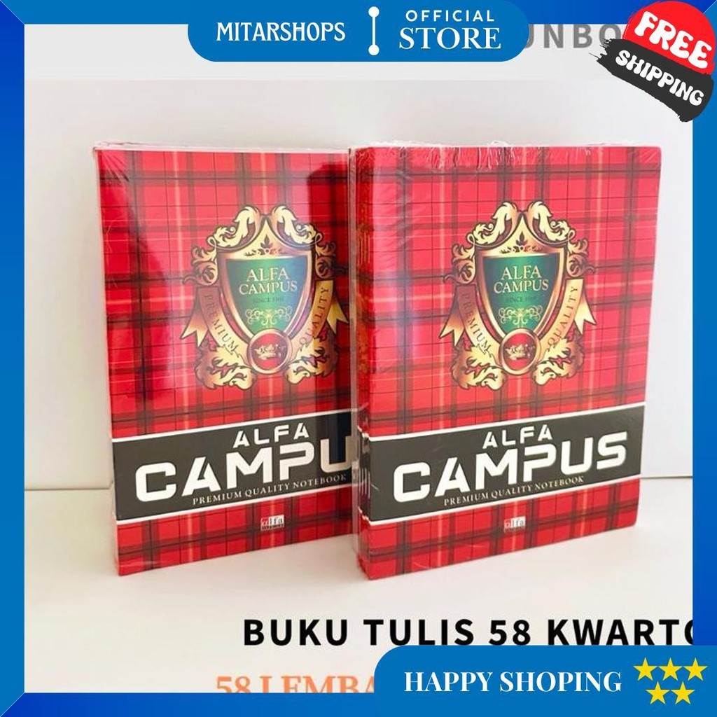 

Buku Tulis Campus Kecil 58 / Kwarto 58 Alfa Campus D Gratis Ongkir