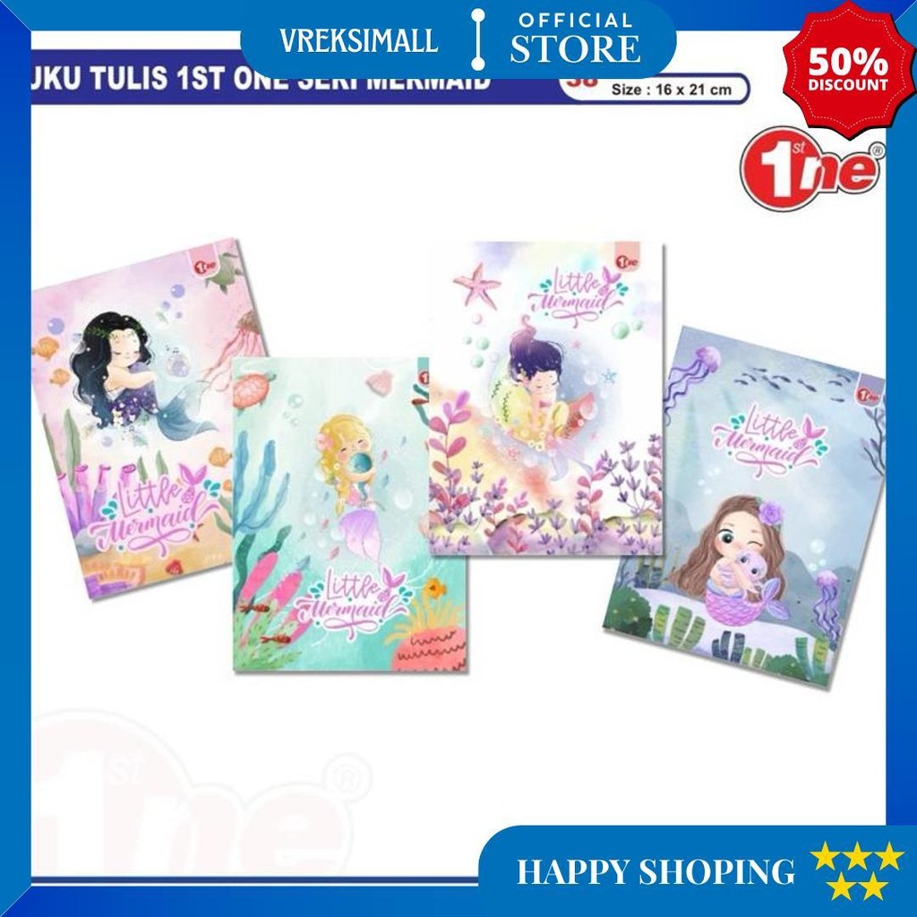 

[1Pak=10Buku] Buku Tulis Murah 38 Lembar 1St One D Cod