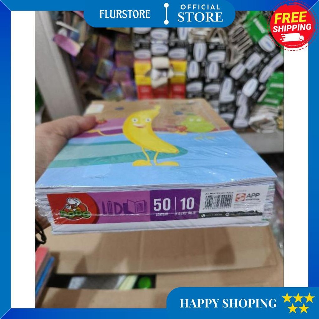 

Buku Tulis Dodo 50 1Pak(10Buku) D Gratis Ongkir