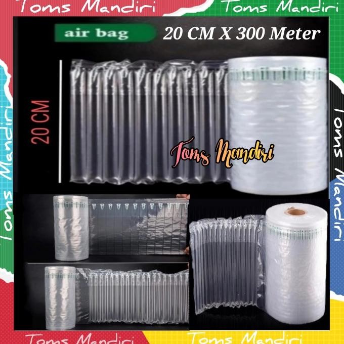 

tersedia poly air plastik inflatable cushion bubble wrap bantal 20cm x 300meter