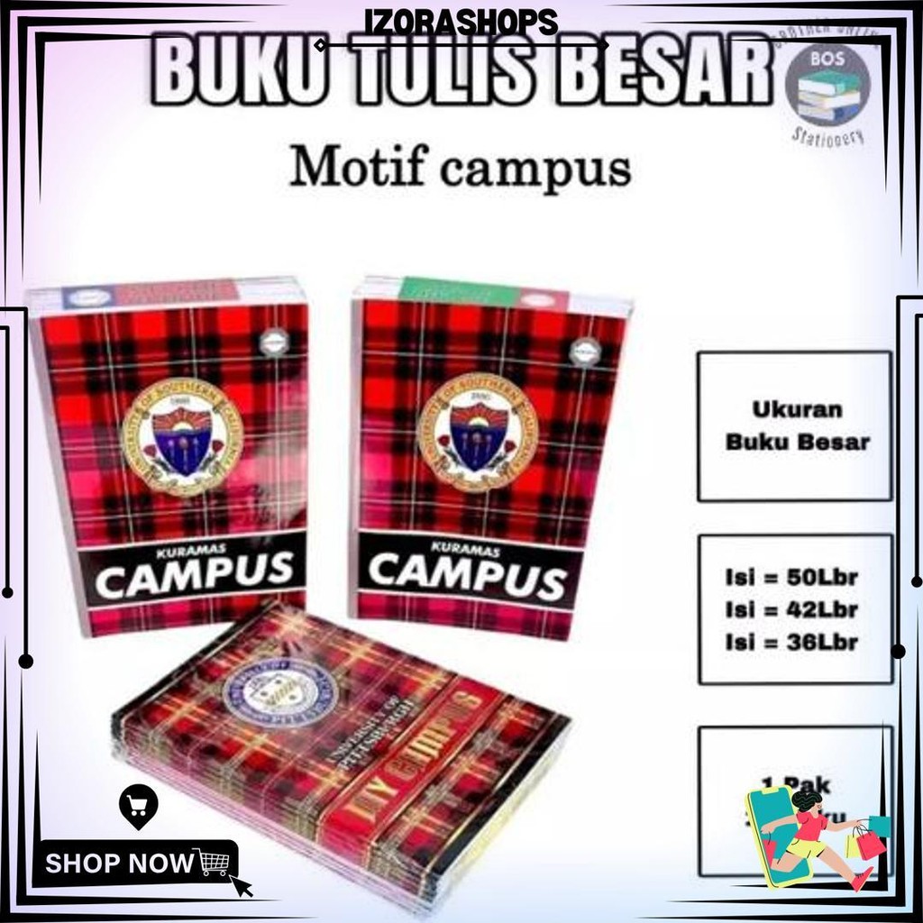 

Bos Buku Tulis Campus X-Book Kuramas Boxy Ukuran Besar / Buku Catatan / Buku Tulis Sekolah D Cod