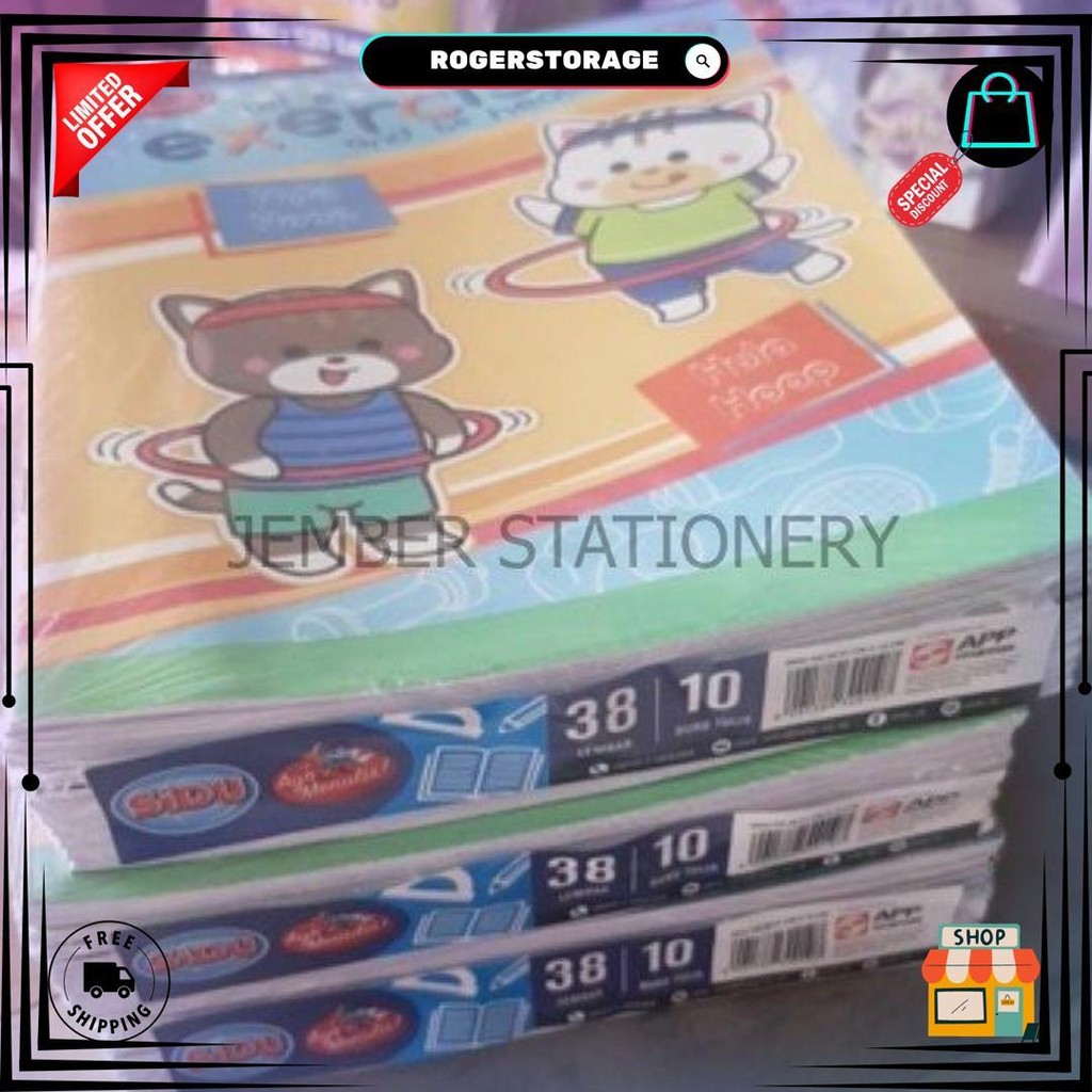 

(10Buku) Buku Tulis Sinar Dunia Sidu 38 Lembar D Cod