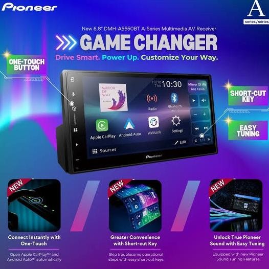 // Pioneer Dmh-A5650Bt - Head Unit 7" Wireless Apple Carplay, Android Auto //