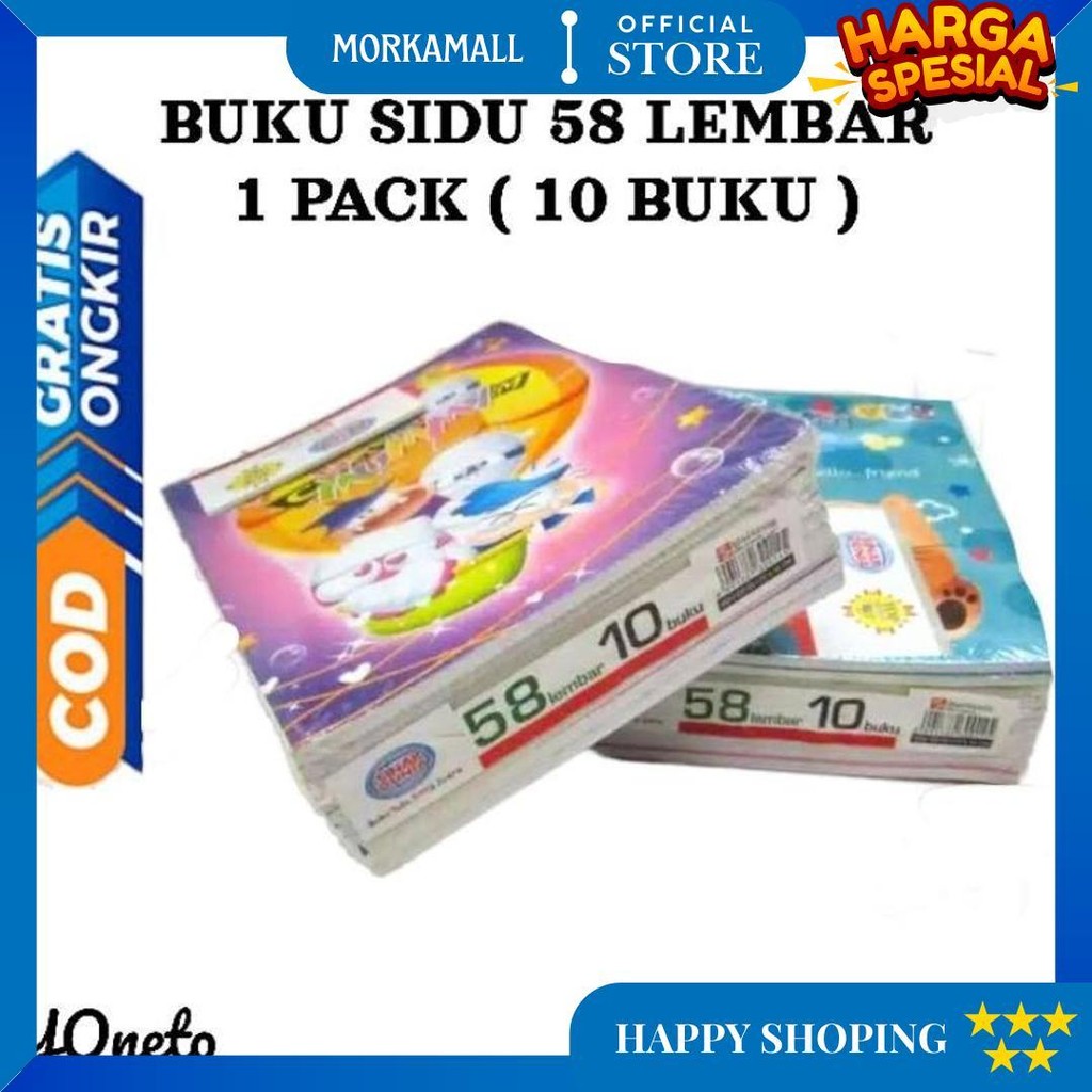 

Buku Tulis Sidu 58 (1Pack 10 Buku) D Cod