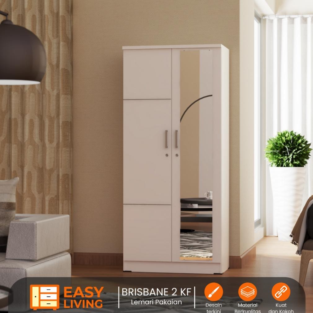Lemari baju 2 pintu ready stok lemari kaca full lemari baju gantung brisbane