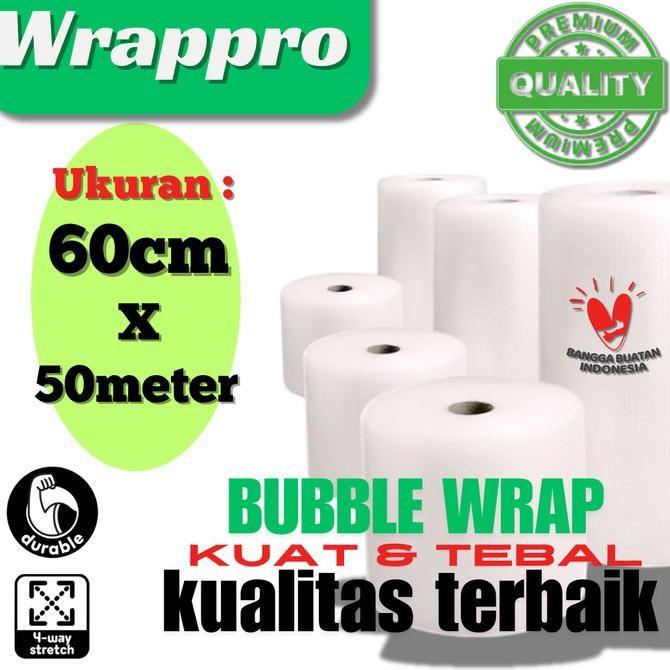 

tersedia bubble wrap roll eceran 50m