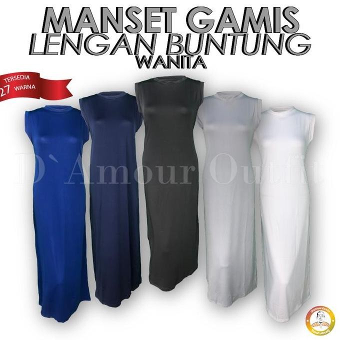 Baru Baju Manset Gamis Balon Tanpa Lengan Wanita Kerah Leher Turtle Neck Polos Dalaman Perempuan Hit