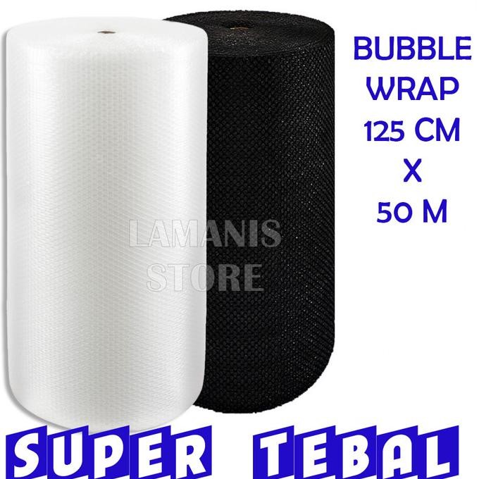 

tersedia bubble wrap hitam 1,25m x 50m murah buble wrap black