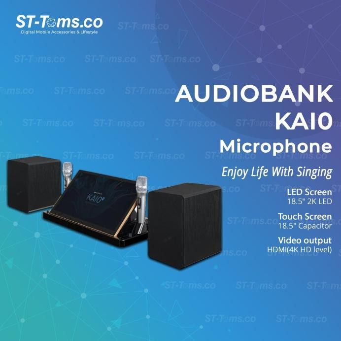 Terlaris Audiobank Kaio / Ka10 / Kai0 Microphone Wireless Mic Karaoke 6 In 1