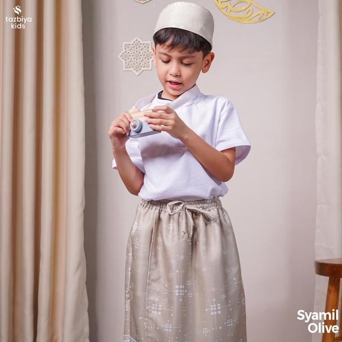 [NEW] TAZBIYA SARUNG ROK INSTAN+ PECI ANAK LAKI-LAKI MOTIF | SARUNG ANAK INSTAN | SARUNG CELANA ANAK