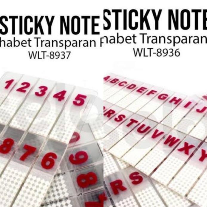 

TRANSPARENT ALPHABET NUMBER INDEX BOK MARK STICKY NOTE STIKER LABEL PENANDA HALAMAN HURUF ANGKA TRANSPARAN murah