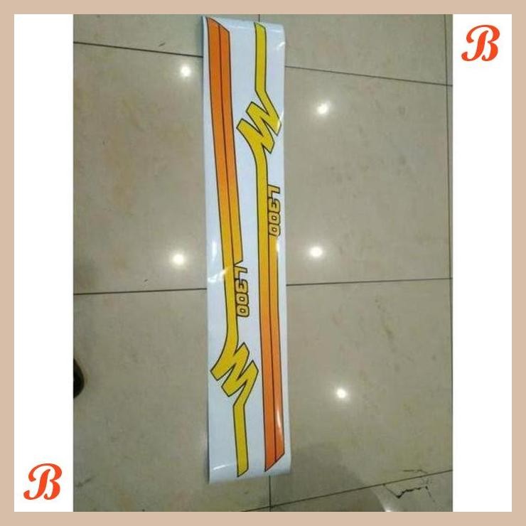 [HLM] STRIPING STIKER LIST BODY/ STIKER BAK L300 (BIRU/ KUNING) ORI KTB