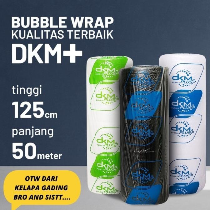 

tersedia plastik buble wrap hitam bubble wrap bening 125cm x 50m dkm+