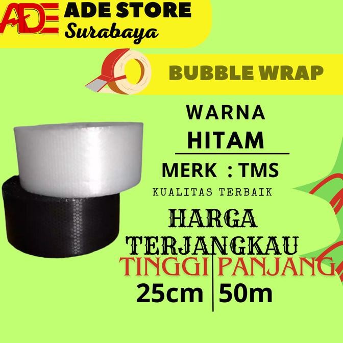 

tersedia bubble wrap hitam 25cm