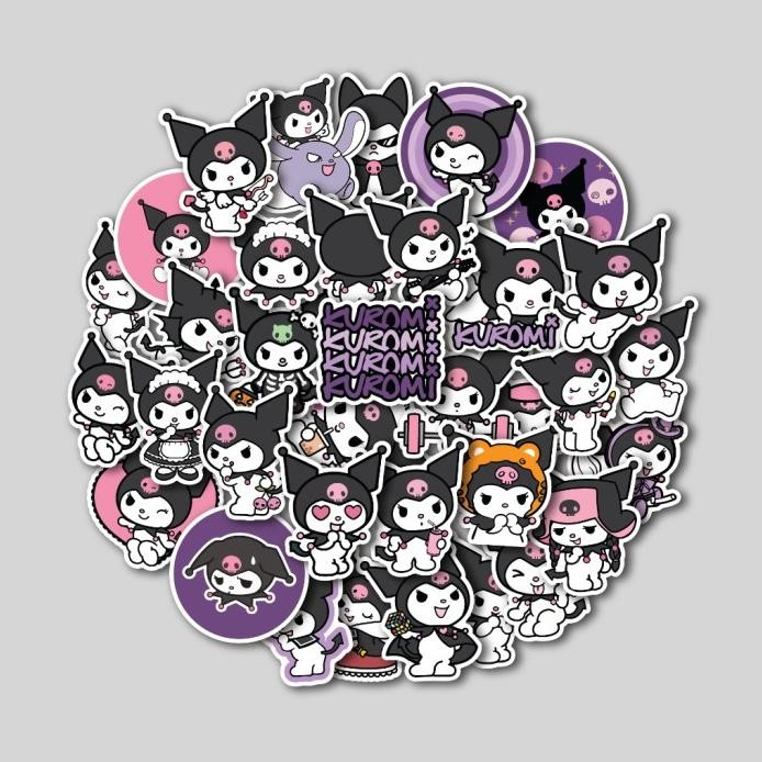 

Terlaris Sticker Pack Kuromi Sanrio | Sticker Tumbler | Stiker Laptop Koper Helm
