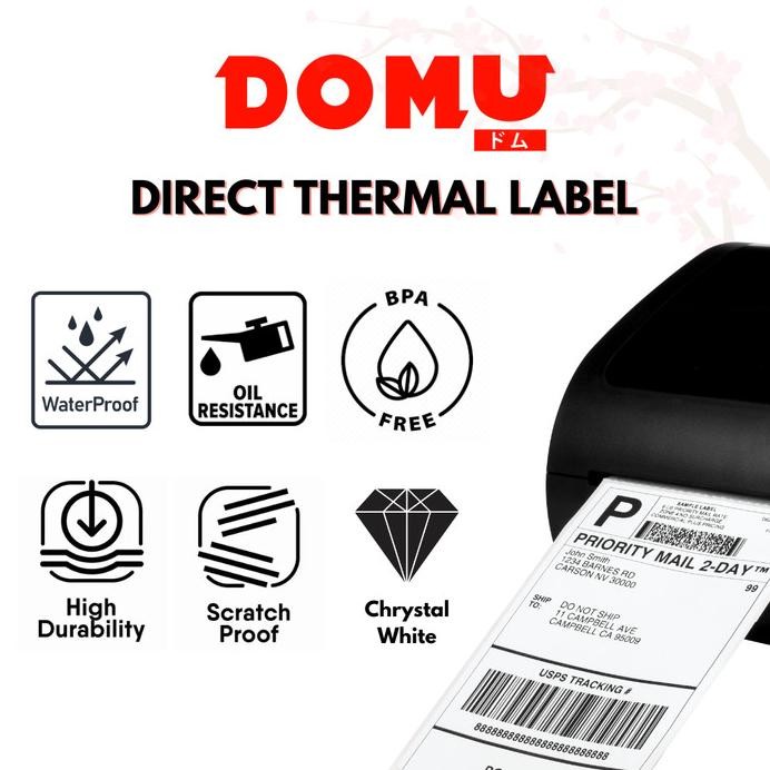 

Kertas Sticker Label Thermal Resi 100x150 mm Lipat | Isi 500 Lembar per Pack murah