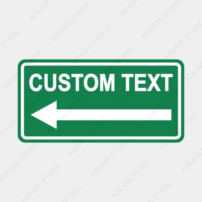 

Rambu Plang Petunjuk Arah Custom 40 x 20 cm Plat Alumunium