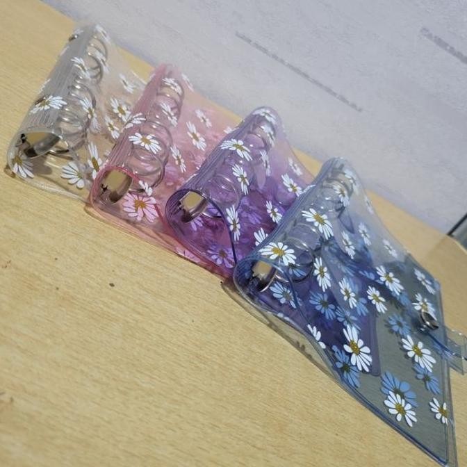 A5 A6 Binder Daisy 6 Ring Cover Warna Ring SILVER Paper murah