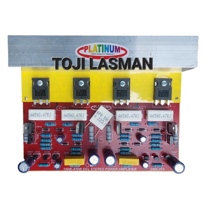 Baru KIT PCB POWER AMPLIFIER AMPLI STEREO JENGKOL TIP TOSHIBA SANKEN W WATT tojil4 Ayo Beli