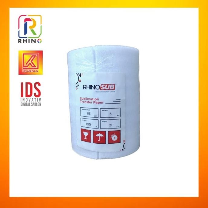 

Kertas Sublim / Sublimation ROLL Paper Premium Rhino Paper murah