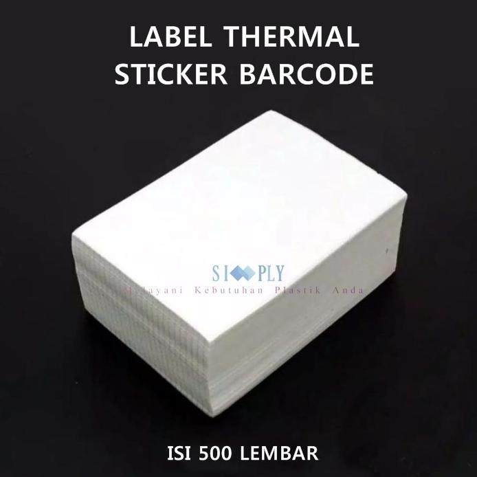 

Kertas Sticker Label Thermal 100x150 Isi 500pcs Barcode A6 Lipat murah