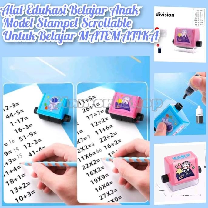 

[Mamori Shop] Stempel Roll Berhitung Matematika Untuk Anak Belajar Penambahan Pengurangan Perkalian Pembagian