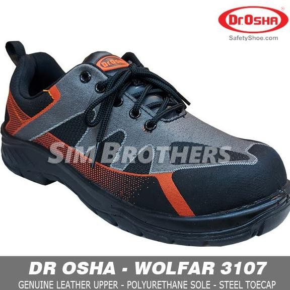 New Dr Osha Wolfar Lace Up 3107 Sepatu Safety Shoes Original