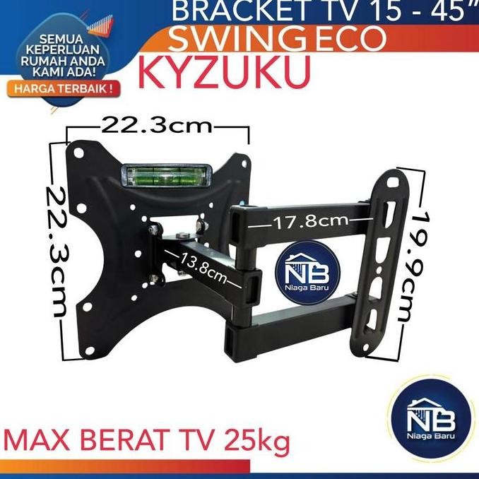 TERLARIS - BRACKET TV Kyzuku - BRACKET TV - 15 - 45 INCH swing eco