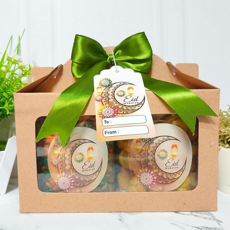 

Okk-1520 Nld-1419 Hampers Kue Kering Lebaran Idul Fitri Natal Isi 2 Toples 500Ml Sale